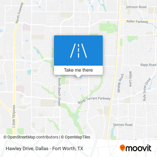 Hawley Drive map