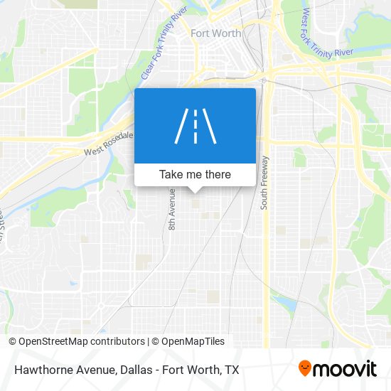 Hawthorne Avenue map