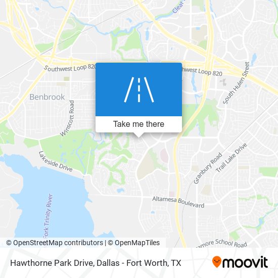 Hawthorne Park Drive map