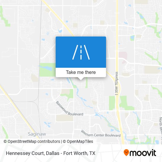 Hennessey Court map