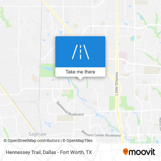 Hennessey Trail map