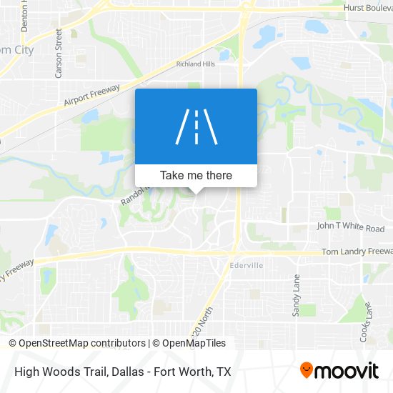 Mapa de High Woods Trail
