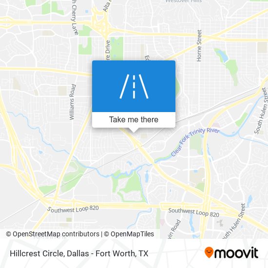 Hillcrest Circle map