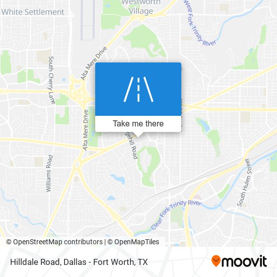 Hilldale Road map