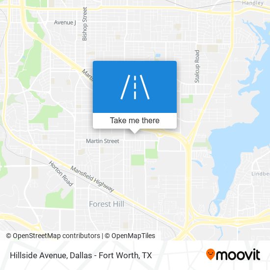 Hillside Avenue map