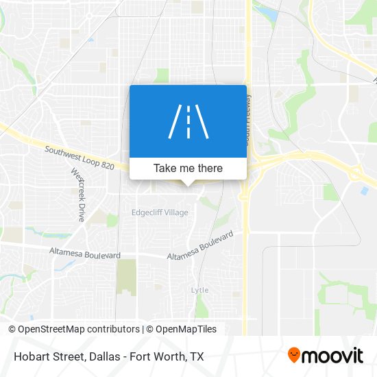 Hobart Street map