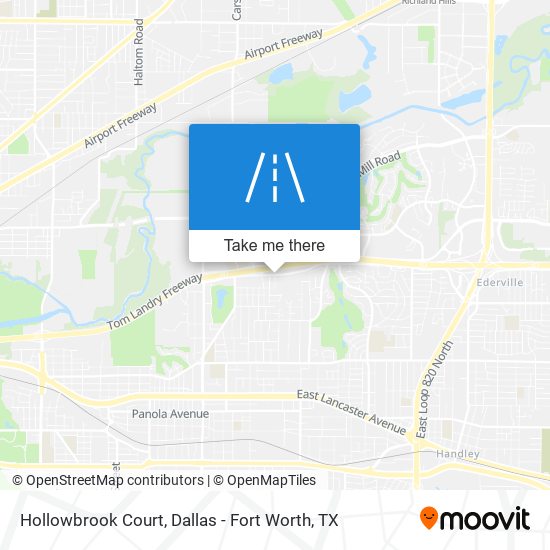 Hollowbrook Court map