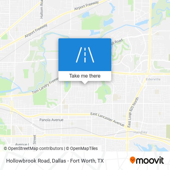 Hollowbrook Road map