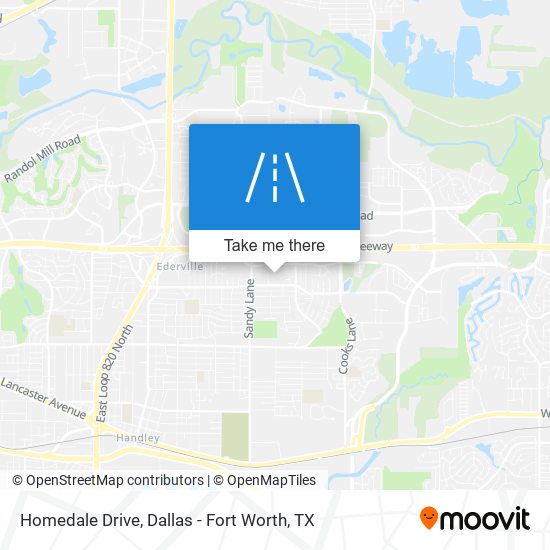 Mapa de Homedale Drive