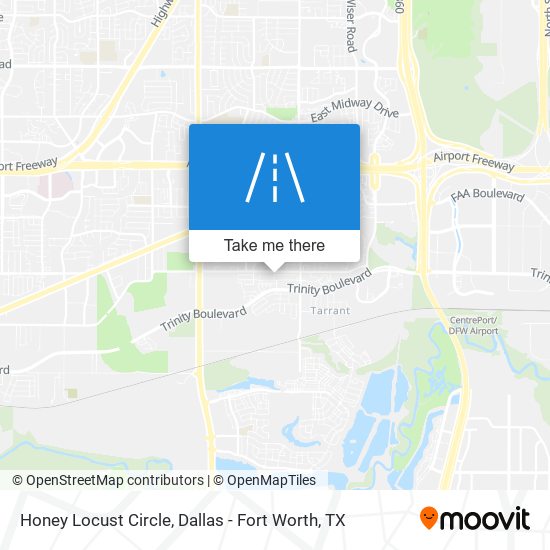 Honey Locust Circle map
