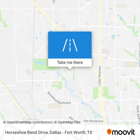 Horseshoe Bend Drive map