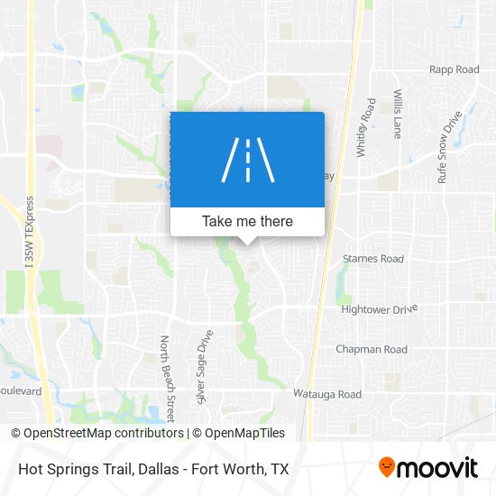 Hot Springs Trail map