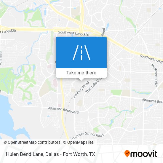 Mapa de Hulen Bend Lane