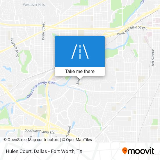 Hulen Court map