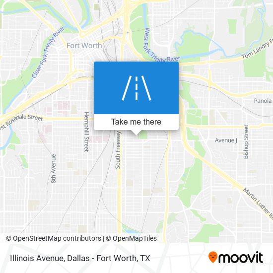 Illinois Avenue map