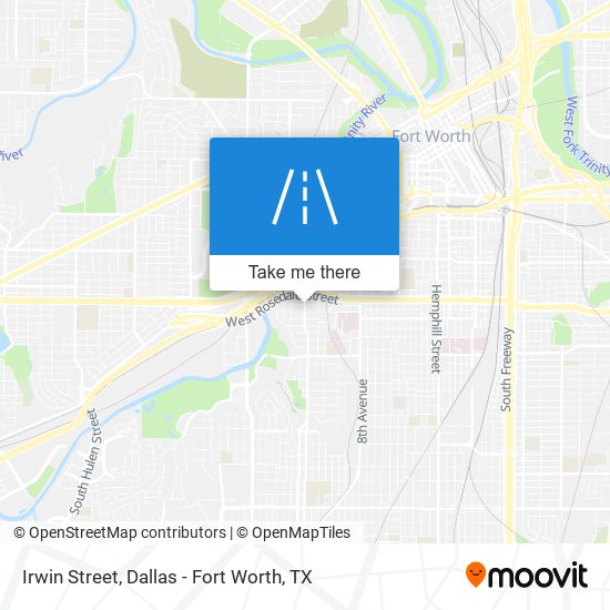 Mapa de Irwin Street