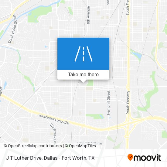 J T Luther Drive map