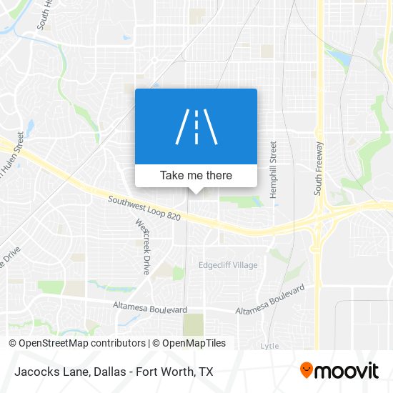 Jacocks Lane map