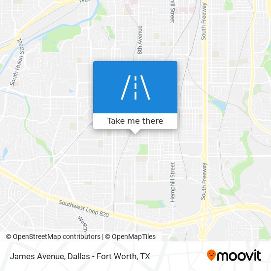 James Avenue map