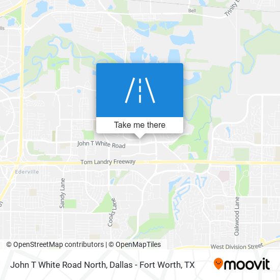 John T White Road North map