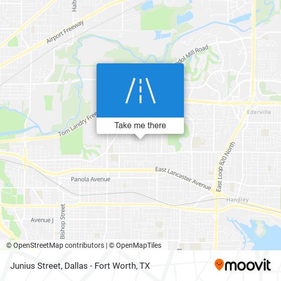 Junius Street map