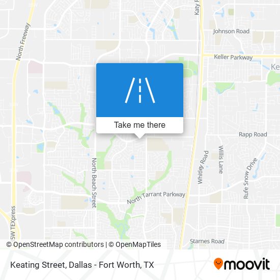 Keating Street map