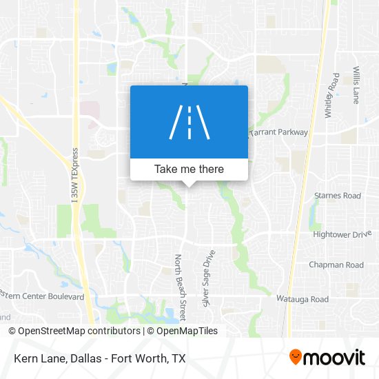 Mapa de Kern Lane