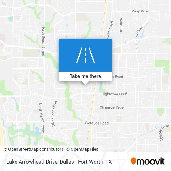 Lake Arrowhead Drive map