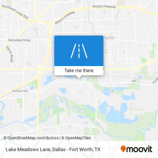 Lake Meadows Lane map