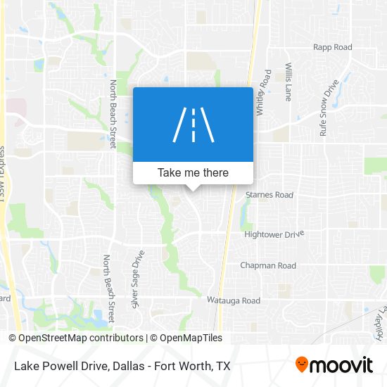 Lake Powell Drive map