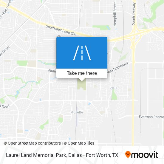 Laurel Land Memorial Park map