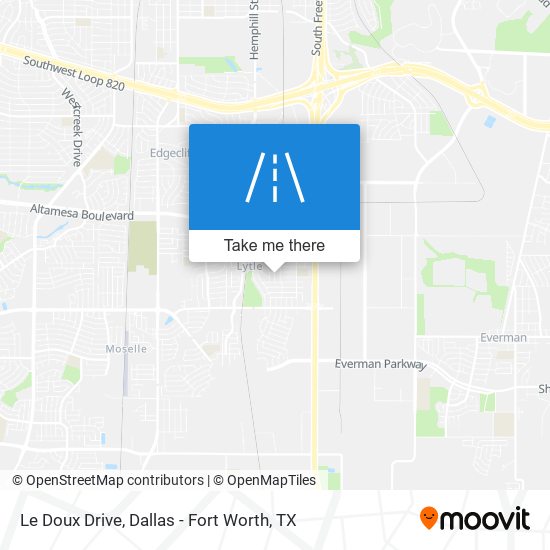Le Doux Drive map