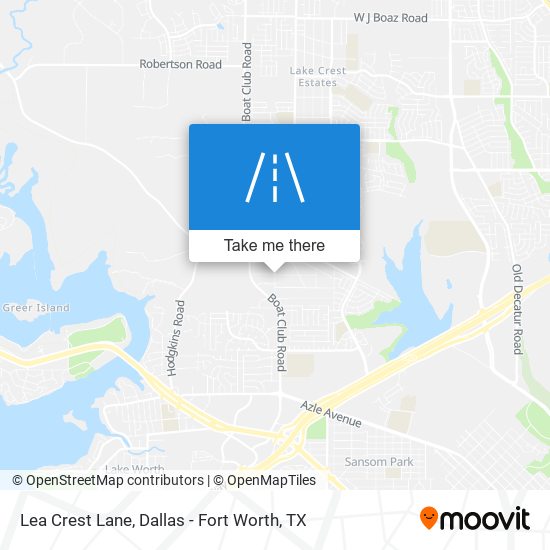 Lea Crest Lane map