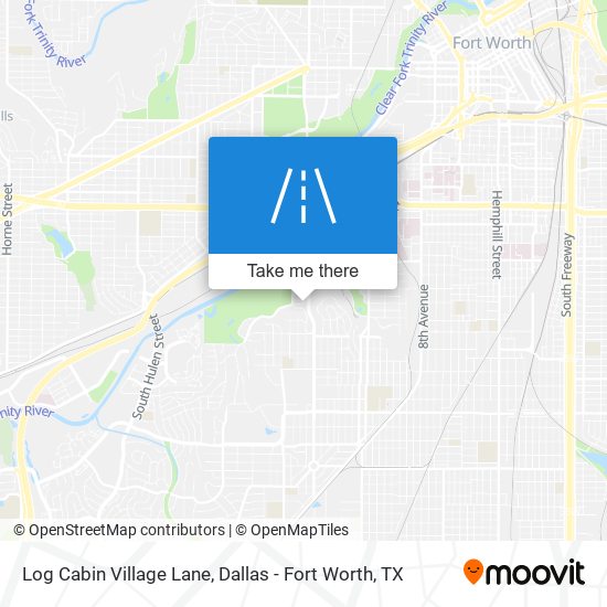 Log Cabin Village Lane map