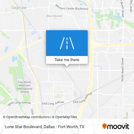 Lone Star Boulevard map