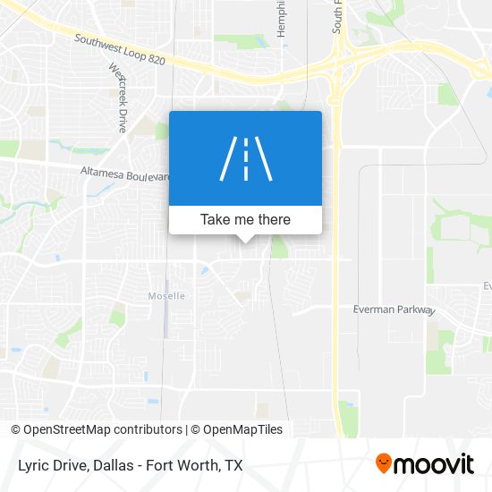 Lyric Drive map