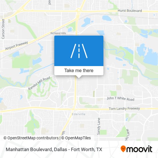 Manhattan Boulevard map