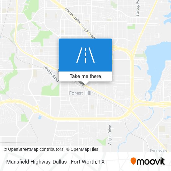 Mansfield Highway map