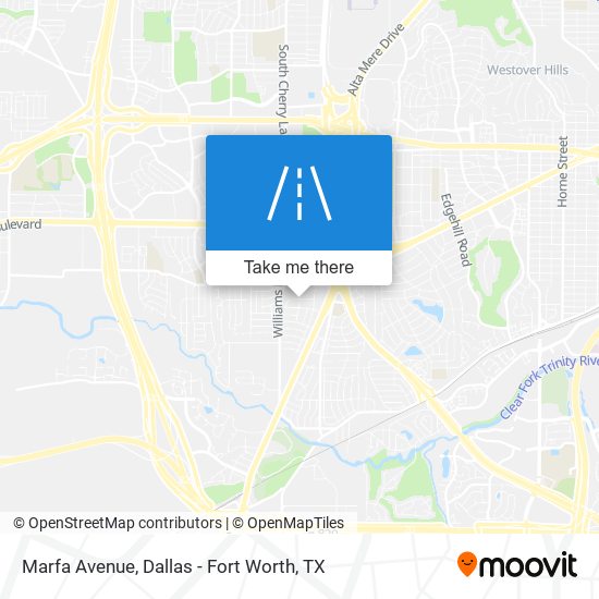 Marfa Avenue map