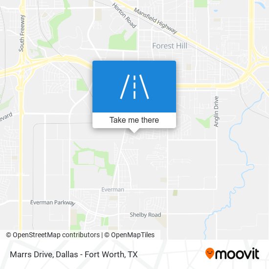 Marrs Drive map