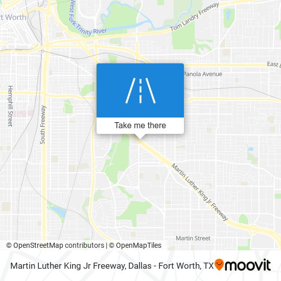Martin Luther King Jr Freeway map