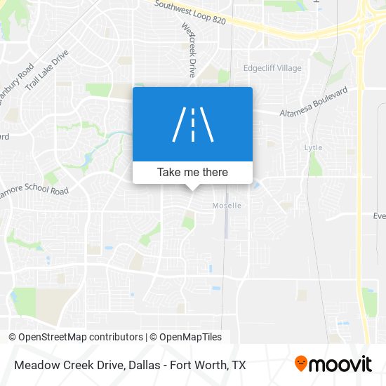 Mapa de Meadow Creek Drive