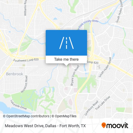 Meadows West Drive map