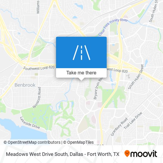 Mapa de Meadows West Drive South