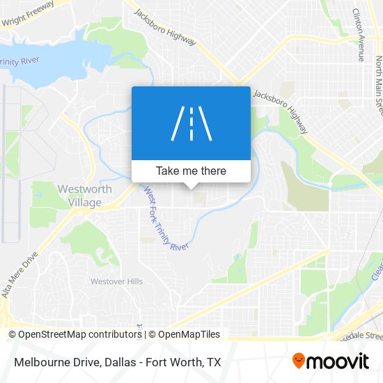 Mapa de Melbourne Drive