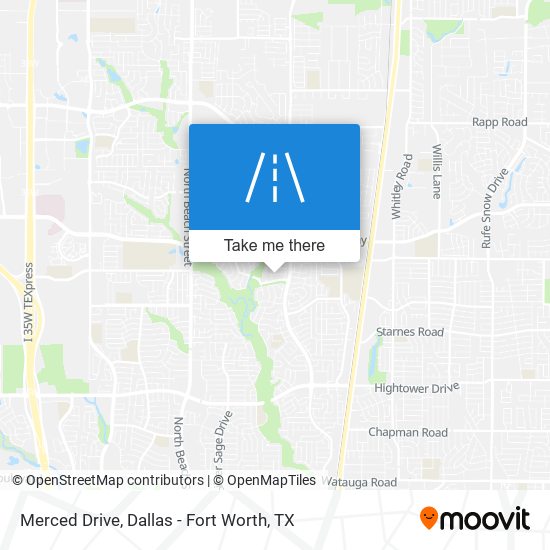Merced Drive map