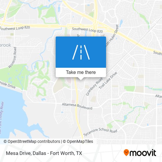 Mesa Drive map