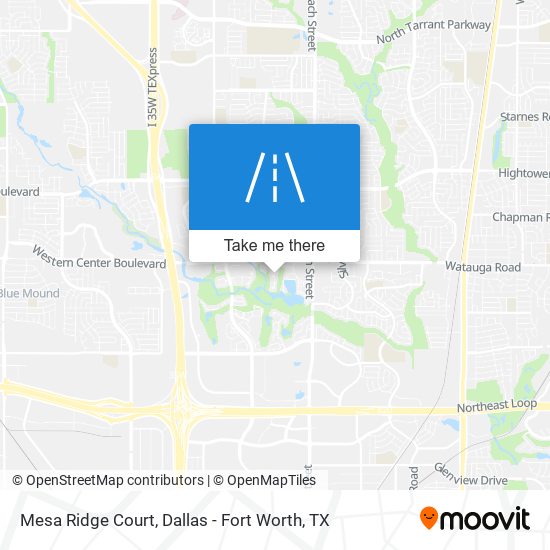 Mapa de Mesa Ridge Court