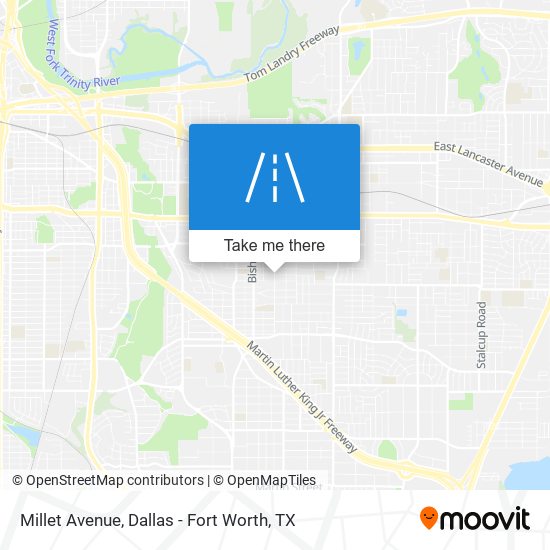 Millet Avenue map