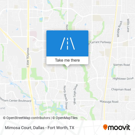 Mimosa Court map